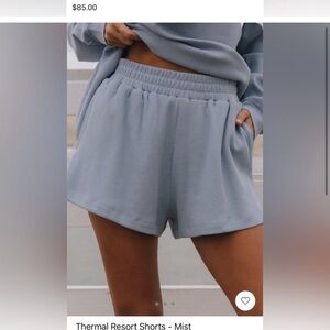 NWT Daily Drills Women's Mist Blue Thermal Resort Shorts